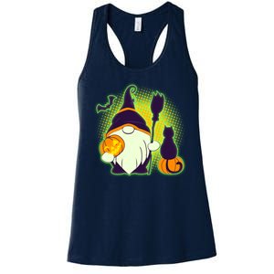 Cute Funny Halloween Gnome Women's Racerback Tank