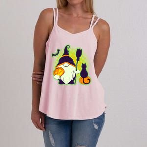 Cute Funny Halloween Gnome Women's Strappy Tank