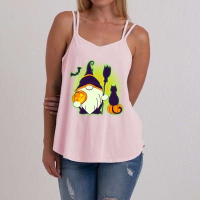 Cute Funny Halloween Gnome Women's Strappy Tank