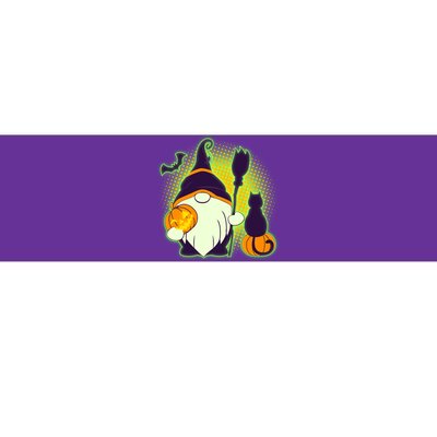 Cute Funny Halloween Gnome Bumper Sticker