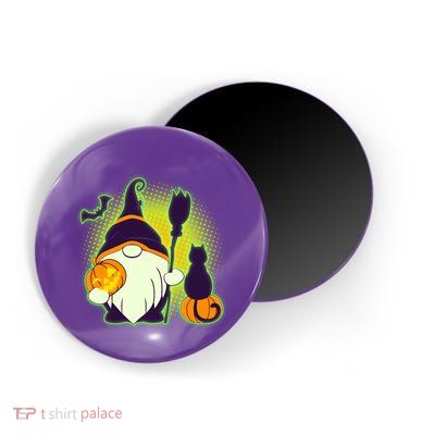 Cute Funny Halloween Gnome Magnet