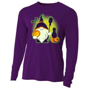 Cute Funny Halloween Gnome Cooling Performance Long Sleeve Crew