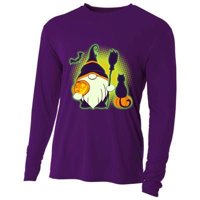 Cute Funny Halloween Gnome Cooling Performance Long Sleeve Crew