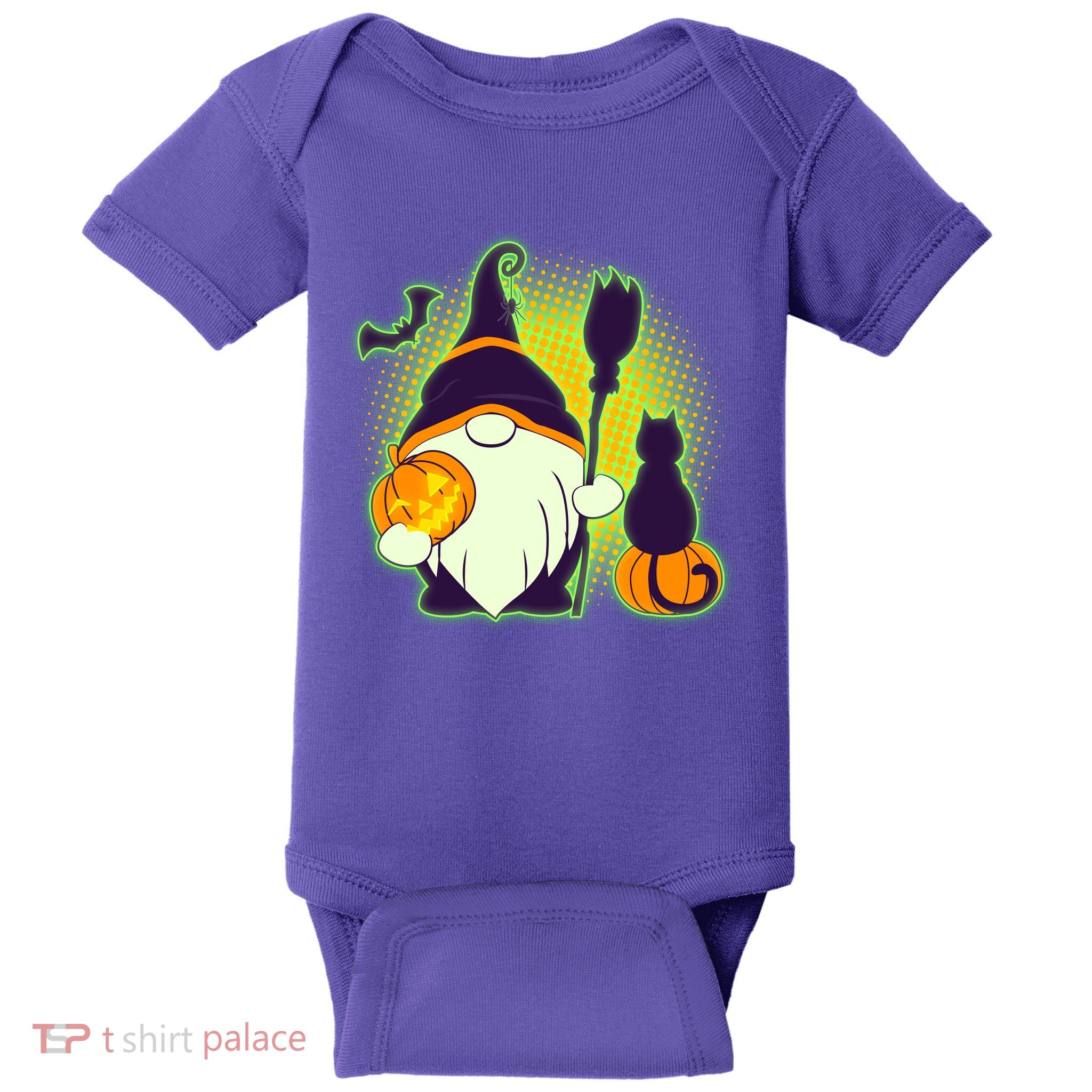 Cute Funny Halloween Gnome Baby Bodysuit