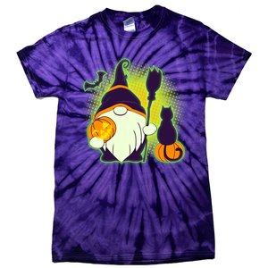 Cute Funny Halloween Gnome Tie-Dye T-Shirt