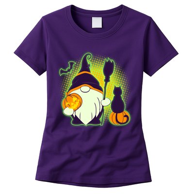 Cute Funny Halloween Gnome Womens T-Shirt