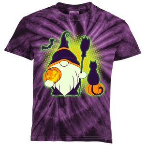 Cute Funny Halloween Gnome Kids Tie-Dye T-Shirt