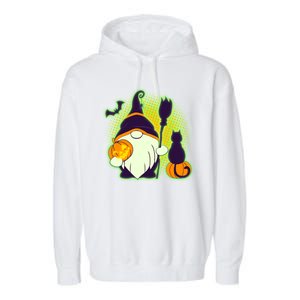 Cute Funny Halloween Gnome Garment-Dyed Fleece Hoodie