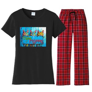 Cats For Harris Vibrant Kitten Campaign Support Women's Flannel Pajama Set