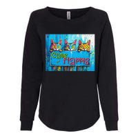 Cats For Harris Vibrant Kitten Campaign Support Womens California Wash Sweatshirt