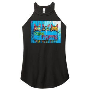 Cats For Harris Vibrant Kitten Campaign Support Women's Perfect Tri Rocker Tank