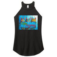 Cats For Harris Vibrant Kitten Campaign Support Women's Perfect Tri Rocker Tank