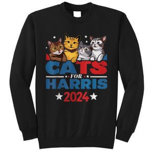 Cats For Harris 2024 Kamala Harris For President 2024 Sweatshirt