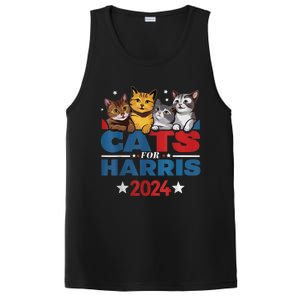 Cats For Harris 2024 Kamala Harris For President 2024 PosiCharge Competitor Tank