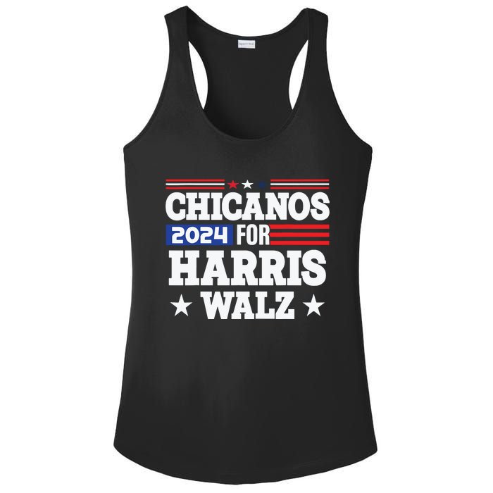 Chicanos For Harris Walz 2024 Presidential Election Kamala Ladies PosiCharge Competitor Racerback Tank