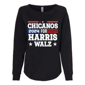 Chicanos For Harris Walz 2024 Presidential Election Kamala Womens California Wash Sweatshirt