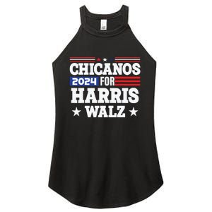 Chicanos For Harris Walz 2024 Presidential Election Kamala Women's Perfect Tri Rocker Tank