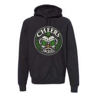 Cheers Fckers Irish Beer Drinking Saint Patricks Day Funny Funny Gift Premium Hoodie