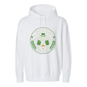 Cheers Fckers Irish Beer Drinking Saint Patricks Day Funny Funny Gift Garment-Dyed Fleece Hoodie