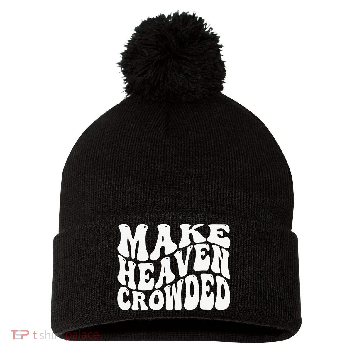 Christian Faith in Christ Quote Christmas Saying Believe Pom Pom 12in Knit Beanie