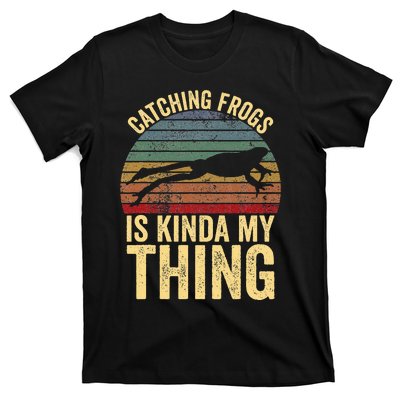 Catching Frogs Is Kinda My Thing Frog Catching Kids Gift T-Shirt