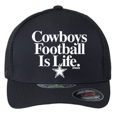 Cowboys Football Is Life Foco Flexfit Unipanel Trucker Cap