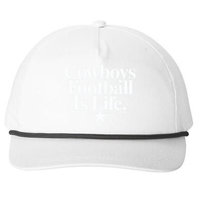 Cowboys Football Is Life Foco Snapback Five-Panel Rope Hat