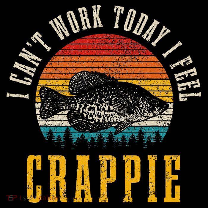 Crappie Fishing I CanT Work Today I Feel Crappie Funny Fish Premium T-Shirt