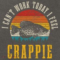 Crappie Fishing I CanT Work Today I Feel Crappie Funny Fish Cotton Canvas Backpack