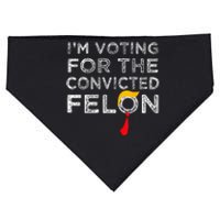 Convicted Felon IM Voting Convicted Felon 2024 USA-Made Doggie Bandana