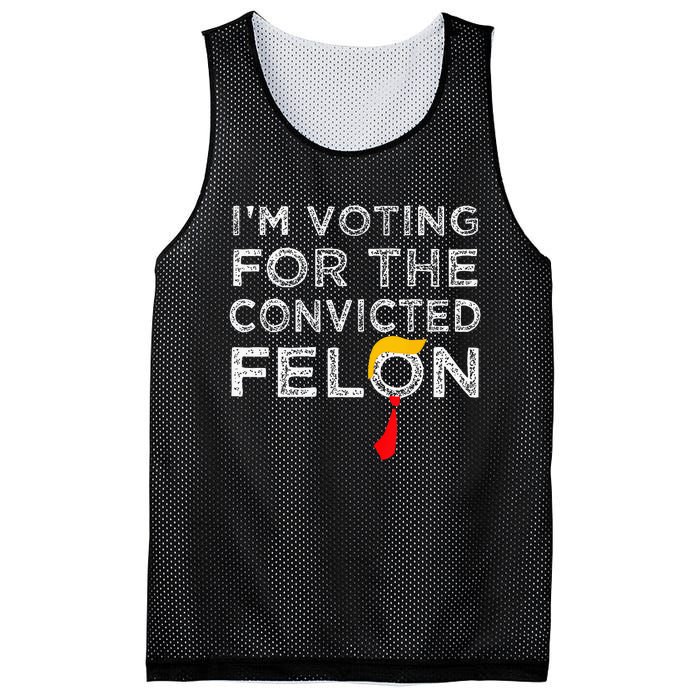 Convicted Felon IM Voting Convicted Felon 2024 Mesh Reversible Basketball Jersey Tank