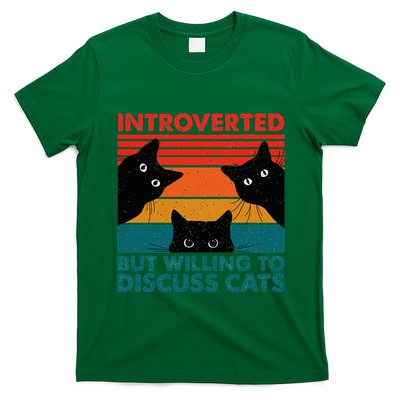 Cat Funny Introverted But Willing To Discuss Cats T-Shirt