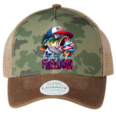Cool Fish Ice Cream Taste Like Freedom Legacy Tie Dye Trucker Hat