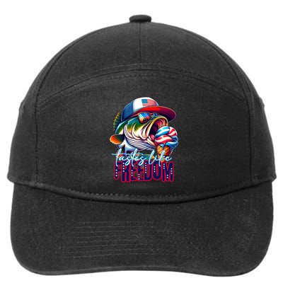 Cool Fish Ice Cream Taste Like Freedom 7-Panel Snapback Hat