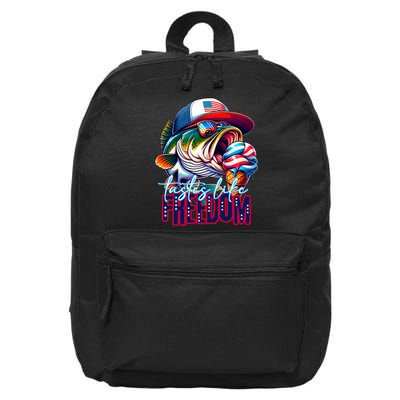 Cool Fish Ice Cream Taste Like Freedom 16 in Basic Backpack