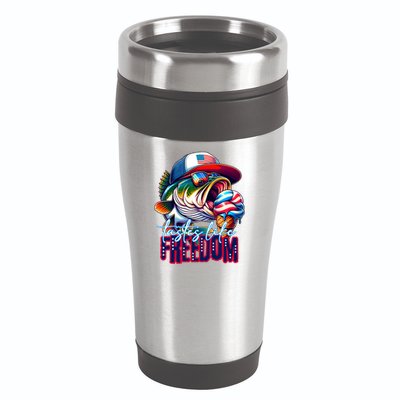 Cool Fish Ice Cream Taste Like Freedom 16oz Travel Tumbler