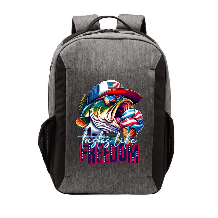 Cool Fish Ice Cream Taste Like Freedom Vector Backpack