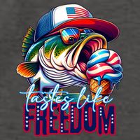 Cool Fish Ice Cream Taste Like Freedom Vector Backpack