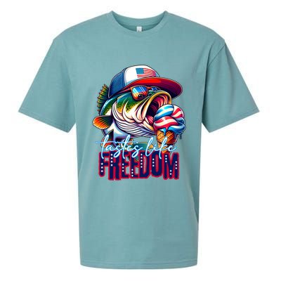 Cool Fish Ice Cream Taste Like Freedom Sueded Cloud Jersey T-Shirt