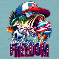 Cool Fish Ice Cream Taste Like Freedom Sueded Cloud Jersey T-Shirt