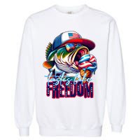 Cool Fish Ice Cream Taste Like Freedom Garment-Dyed Sweatshirt