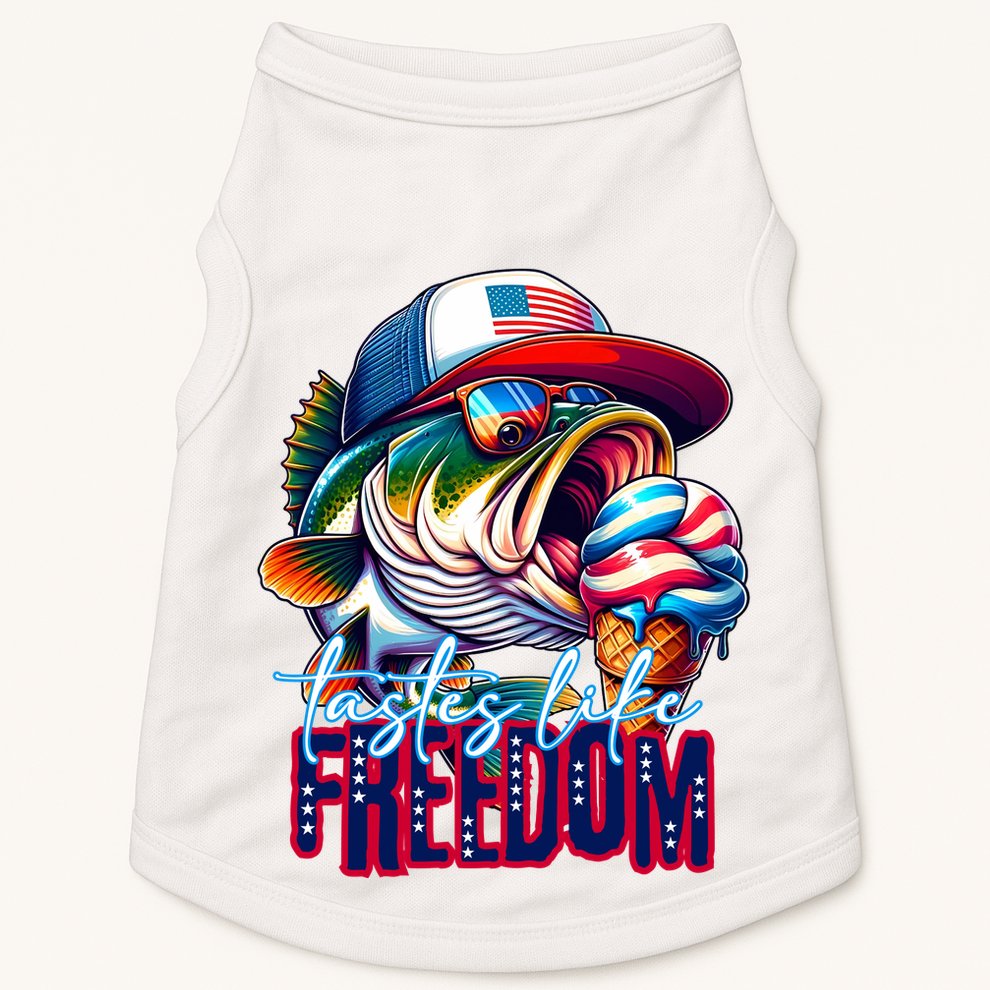 Cool Fish Ice Cream Taste Like Freedom Doggie Tank