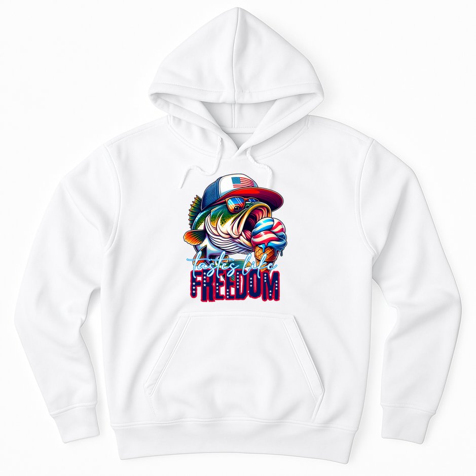 Cool Fish Ice Cream Taste Like Freedom Hoodie