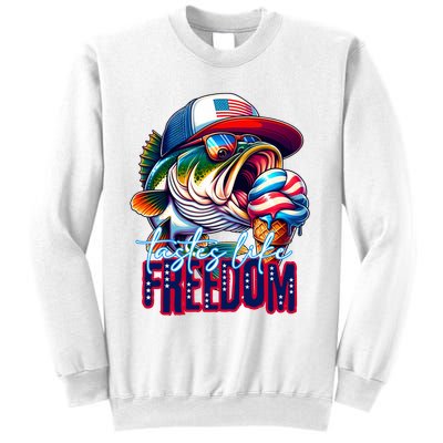 Cool Fish Ice Cream Taste Like Freedom Sweatshirt