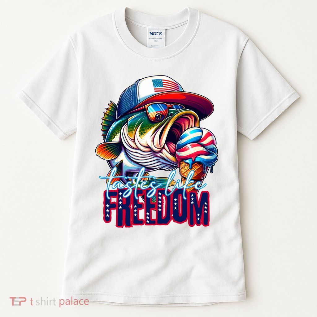 Cool Fish Ice Cream Taste Like Freedom Tall T-Shirt