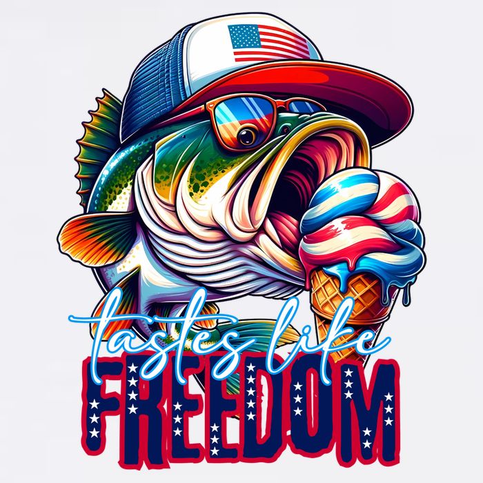 Cool Fish Ice Cream Taste Like Freedom Button