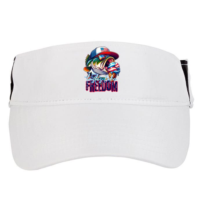 Cool Fish Ice Cream Taste Like Freedom Adult Drive Performance Visor