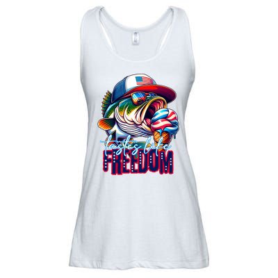 Cool Fish Ice Cream Taste Like Freedom Ladies Essential Flowy Tank