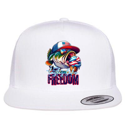 Cool Fish Ice Cream Taste Like Freedom Flatbill Hat