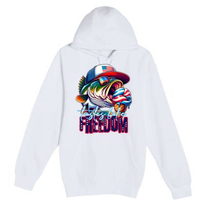 Cool Fish Ice Cream Taste Like Freedom Premium Pullover Hoodie
